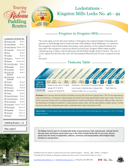 Kingston Mills - Rideau Heritage Route