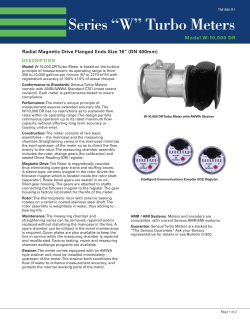 Series &ldquo;W&rdquo; Turbo Meters