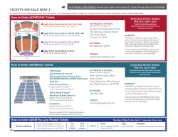 2017 ticket info - American Dance Festival