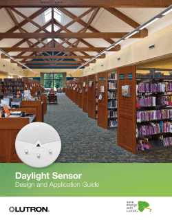 Daylight Sensor Design and Application Guide