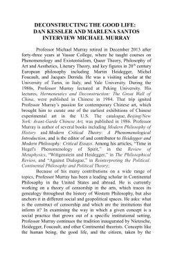 deconstructing the good life - Vassar Philosophy