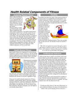 Health Related Components of Fitness
