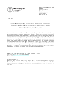The multidimensionality of democracy: Institutional patterns and
