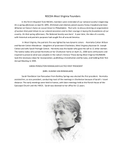 NSCDA-‐West Virginia Founders