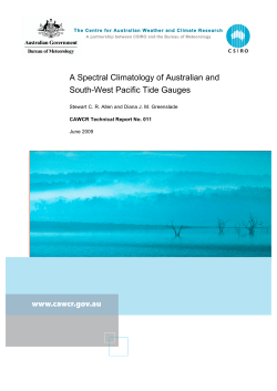Spectral climatology of Australian and South