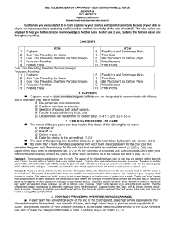 Team Captain Review