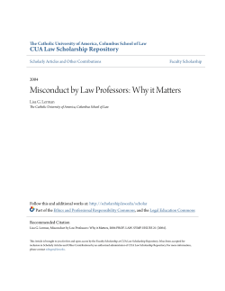 - CUA Law Scholarship Repository