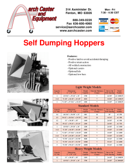 Self Dumping Hoppers.p65 - Aarch Caster and Equipment