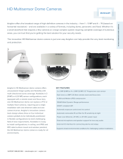 HD Multisensor Dome Cameras
