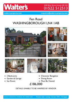 Fen Road WASHINGBOROUGH LN4 1AB &pound;186000