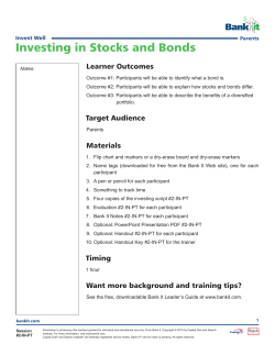Investing in Stocks and Bonds