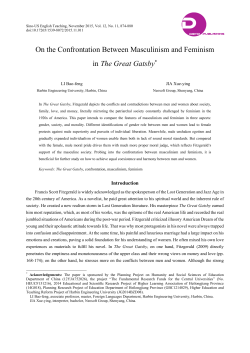 On the Confrontation Between Masculinism and Feminism in The