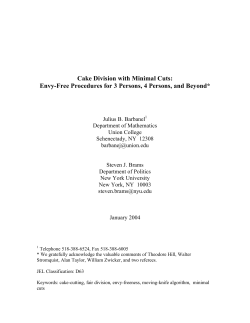 Cake Division with Minimal Cuts: Envy-Free Procedures