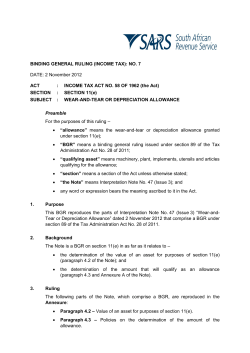 BINDING GENERAL RULING (INCOME TAX): NO. 7 DATE: 2