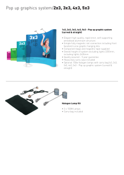 Pop up graphics system/2x3, 3x3, 4x3, 5x3