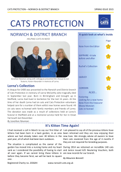 Newsletter - Cats Protection
