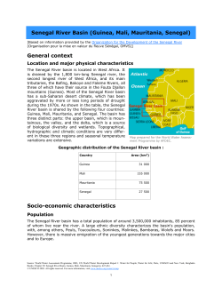 Senegal River Basin (Guinea, Mali, Mauritania, Senegal