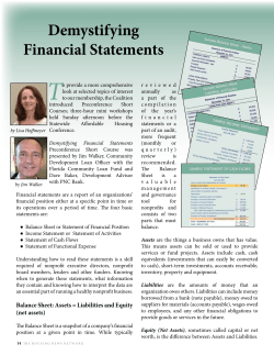 Demystifying Financial Statements