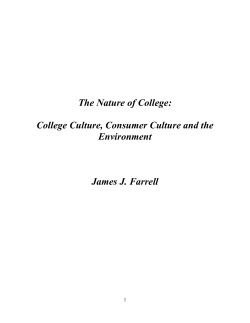 The Nature of College - UW
