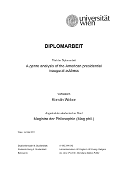diplomarbeit - E-Theses