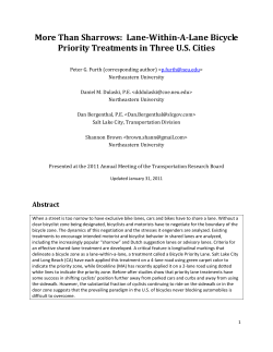 More Than Sharrows: Lane-Within-A-Lane Bicycle Priority