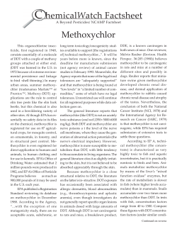 Methoxychlor - Beyond Pesticides