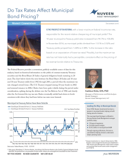 Do Tax Rates Affect Municipal Bond Pricing?