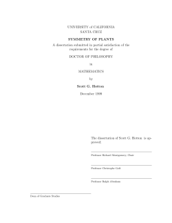 Symmetry of Plants - Clark Science Center