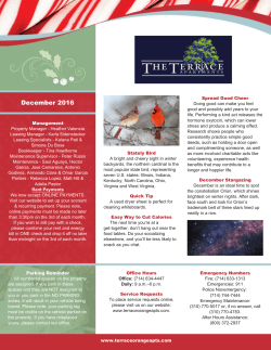 December 2016 Newsletter