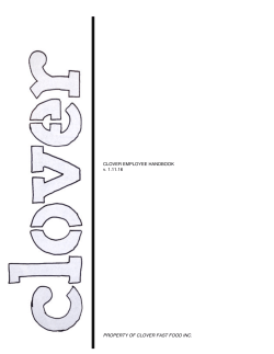 PROPERTY OF CLOVER FAST FOOD INC