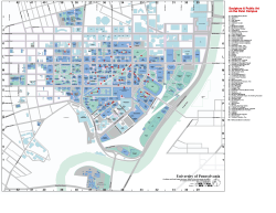 University of Pennsylvania Sculpture Campus Map