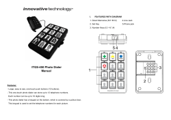 ITGS-450 Photo Dialer Manual