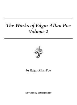 The Works of Edgar Allan Poe Volume 2