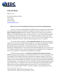 City of Clovis - Fresno County Economic Development Corporation