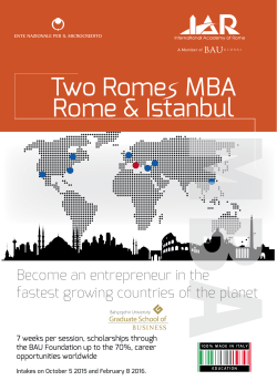 MBA_Iar - BAU International Academy of Rome