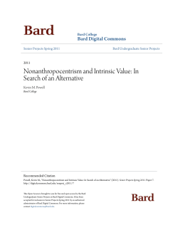 Nonanthropocentrism and Intrinsic Value: In