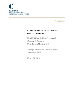 Transcript - Carnegie Endowment for International Peace