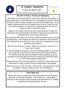 St Joseph`s Newsletter - St Joseph`s Catholic Primary School