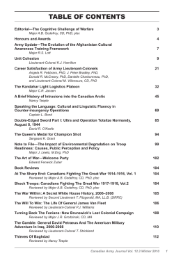 A Brief History of Intrusions into the Canadian Arctic