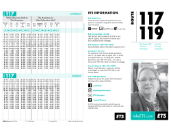 Route 117 Schedule and Map