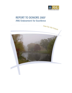 2007 Endowment for Excellence Annual Report (PDF, 791.04