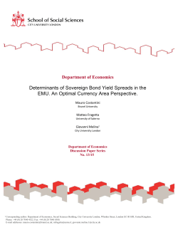 Determinants of Sovereign Bond Yield Spreads in the EMU. An