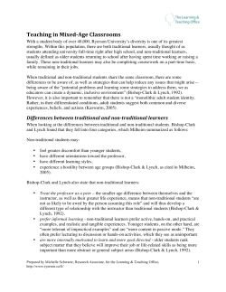 Teaching in Mixed-‐Age Classrooms