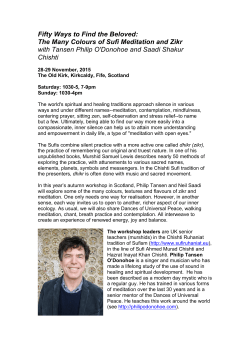 Fifty Ways to Find the Beloved: The Many Colours of Sufi Meditation