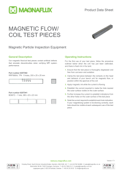 magnetic flow/ coil test pieces