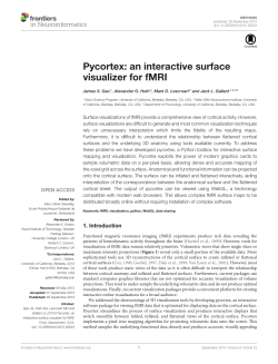 Pycortex: an interactive surface visualizer for fMRI