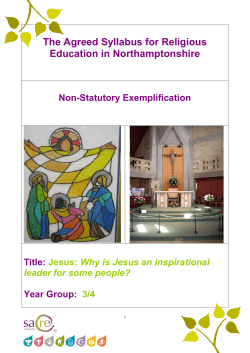 Jesus: Why is Jesus an inspirational leader for some people?