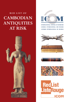 red list of cambodian antiquities at risk