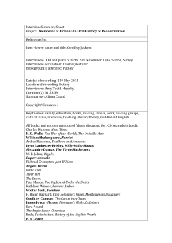 Interview Summary Sheet