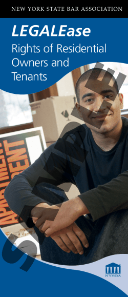 Rights of Residential Owners and Tenants